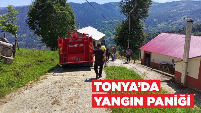 TONYA'DA YANGIN PANİĞİ
